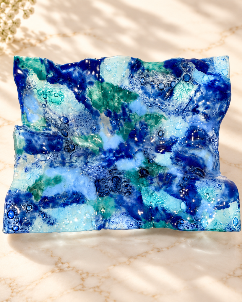 Centro de mesa Azul Océano